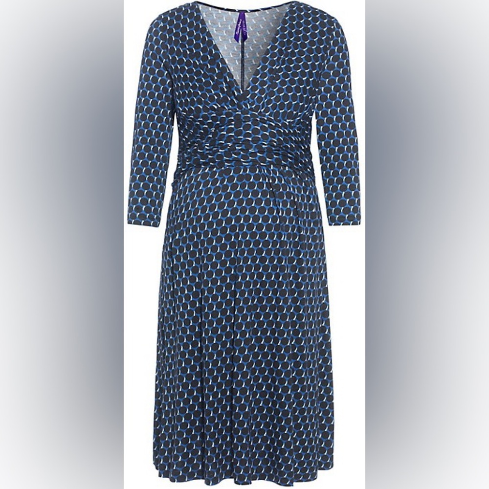Blue Polka Dot Women's Dress
